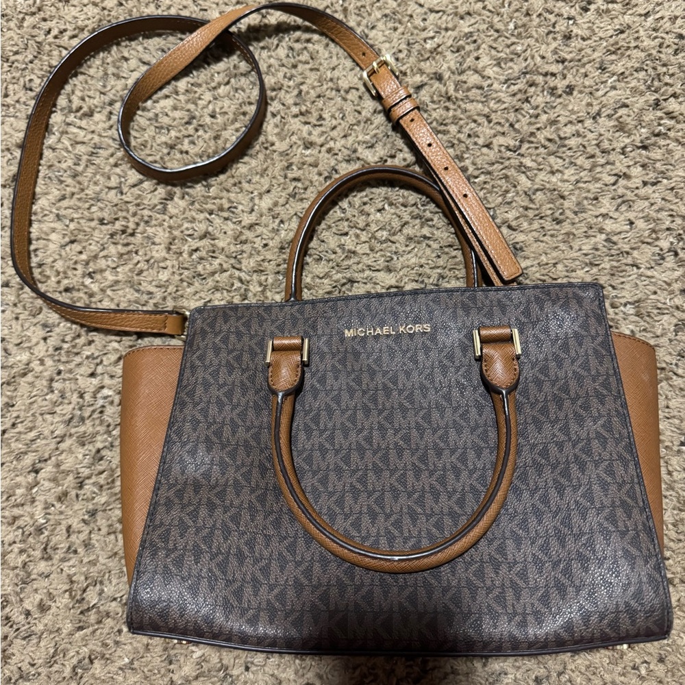 Michael Kors Brown and Tan Women's Bag